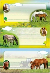 Naklejki szkolne - Konie 6szt - Herma