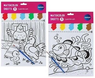 Kolorowanka do malowania wodą - Centrum