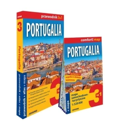 Portugalia 3w1: przewodnik + atlas + mapa w.2025 - praca zbiorowa