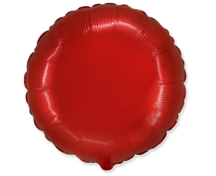 Balon foliowy 46cm Okrągły czerwony - Godan