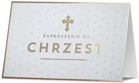 Zaproszenie Chrzest (5szt) - Pan Dragon
