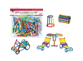 Klocki małych geniuszy - Patyki 173 elementy - Askato
