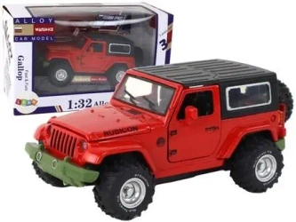 Terenówka na napęd frykcyjny 1:32 czerwony - Leantoys