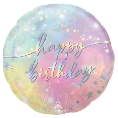 Balon foliowy Urodzinowy standard okrągły 43cm - Amscan
