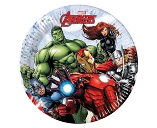 Talerzyki papierowe Avengers 20cm 8cm - Godan