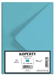 Koperty A5 niebieskie 10szt - Henry