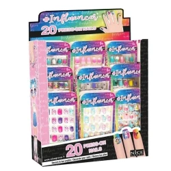 Paznokcie samoprzylepne błyszczące mix - Nice Group