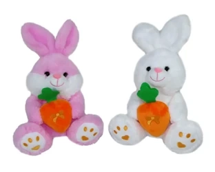 Zając króliczek z marchewką 20cm MIX - Sun-Day