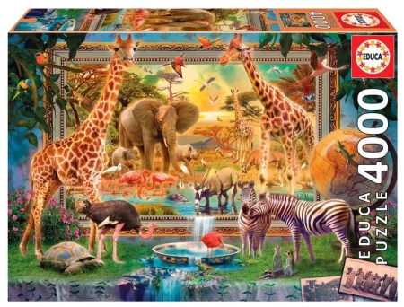 Puzzle 4000 Sawanna budzi się do życia 111337 - Educa