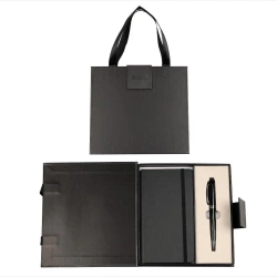 Długopis + notes Symphony premium czarny - Cresco