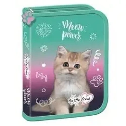 Piórnik dwuklapkowy bez wyposażenia Kitty Party - ST-MAJEWSKI