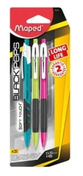 Ołówek aut. Blackpeps long life 0.5mm HB 3szt - Maped