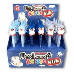 Długopis ścieralny Flexi Abra Peguin (24szt) - Penmate