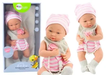 Lalka bobas w ubranku z akcesorami - Leantoys