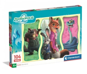 Puzzle 104 Super Zootopia 2 - Clementoni