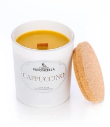 Świeczka sojowa Cappuccino biała 135g - Pavoncella