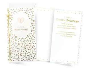 Karnet Chrzest - Kukartka