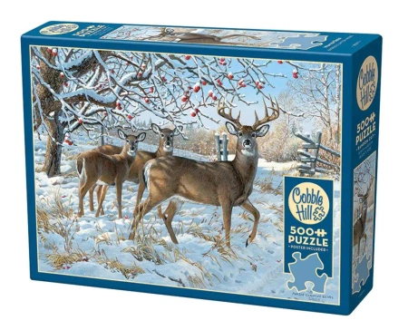 Puzzle 500 Jelenie zimą 113163 - Cobble Hill