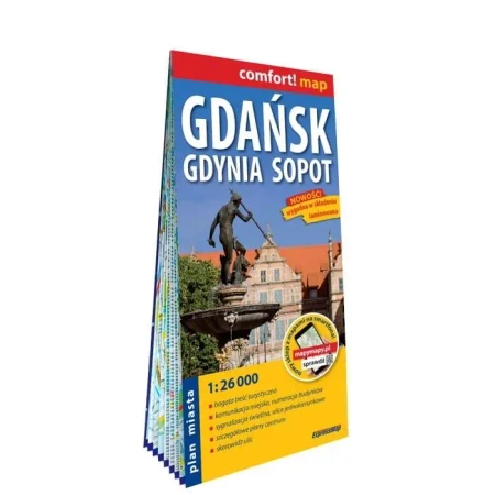Comfort! map Gdańsk Gdynia Sopot plan miasta - praca zbiorowa