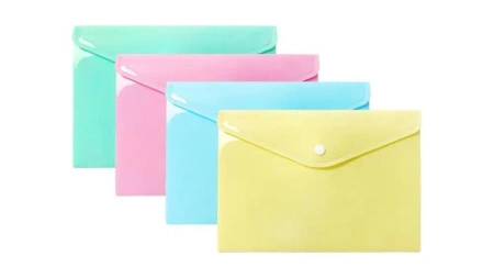 Teczka koperta A5 PP pastel (10szt) - Biurfol