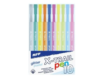 Długopis żelowy brokat + pastel 10szt - MFP