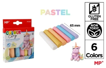 Plastelina 6 kolorów pastel - MP Main Paper