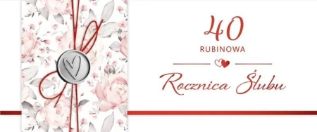 Karnet Rocznica Ślubu 40 - Armin Style