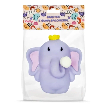 Gniotek z gumą balonową - Słonik - MCD