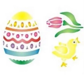 Szablon zmywalny wielkanocny 12x15cm - Galeria Hobby