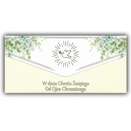 Karnet-koperta Chrzest od Matki Chrzestnej - Trend