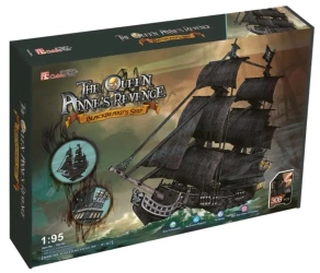 Puzzle 3D Okręt piracki Zemsta Królowej Anny XL - Cubic Fun
