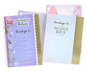 Karnet Babcia - Kukartka