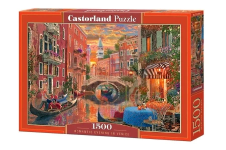 Puzzle 1500 Romantyczny wieczór w Wenecji CASTOR - Castorland