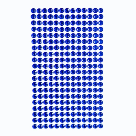 Kryształki samoprzylepne dark blue 6mm 260szt - Dalprint