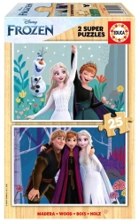 Puzzle drewniane 2x25 Kraina Lodu - Educa