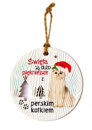 Zawieszka ceramiczna Boże Narodzenie Pers - Kukartka