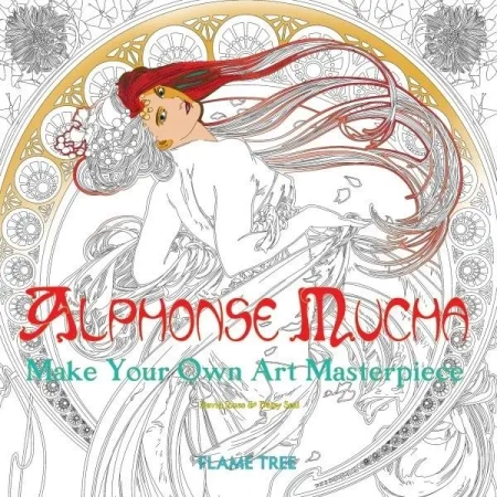 Kolorowanka Alphonse Mucha - Daisy Seal