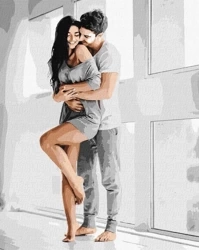 Malowanie po numerach - Czułe uściski 40x50cm - Ideyka