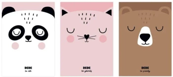 Zeszyt A4/32K kratka 90g Bebe Girls (10szt) - INTERDRUK