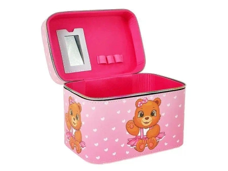 Kuferek L z lusterkiem na zamek 23x18x15cm - ADAR