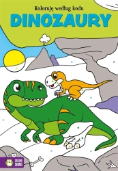 Koloruję według kodu. Dinozaury - praca zbiorowa