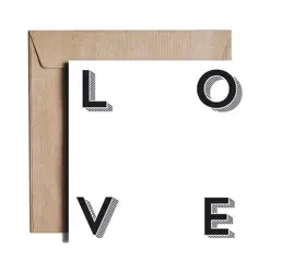 Karnet kw Love / Miłość. Walentynka KZ11 - Pieskot