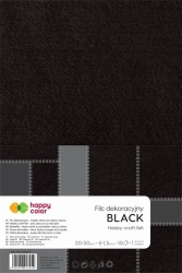 Filc dekoracyjny czarny 5szt HAPPY COLOR - GDD