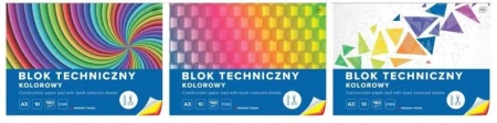Blok techniczny kolor A3/10K (10szt) - INTERDRUK
