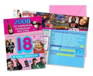 Karnet Urodziny 18 - Kukartka