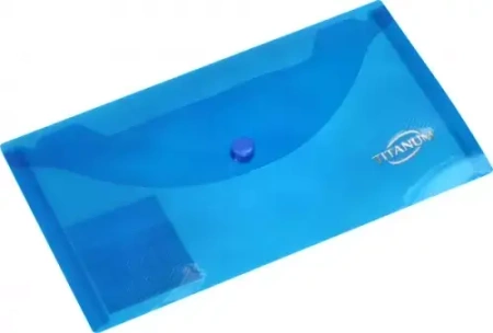 Teczka kopertowa na zatrzask, niebieska