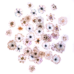 Naklejki PET pastelowe kwiaty 50szt - Dalprint dpCraft