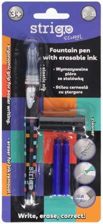 Pióro wymazywalne ze stalówką Szachownica STRIGO