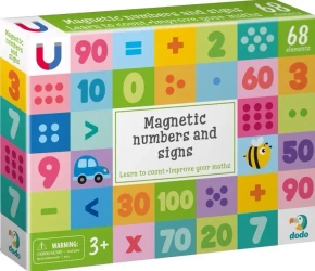 Zestaw magnetyczny Cyfry i znaki 68el - Dodo