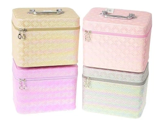 Kuferek L z lusterkiem na zamek 23x17x15cm MIX - ADAR